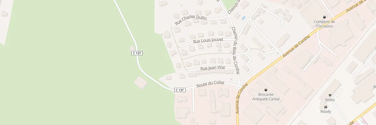 Plan du 12 Rue Jean Vilar à Aurillac