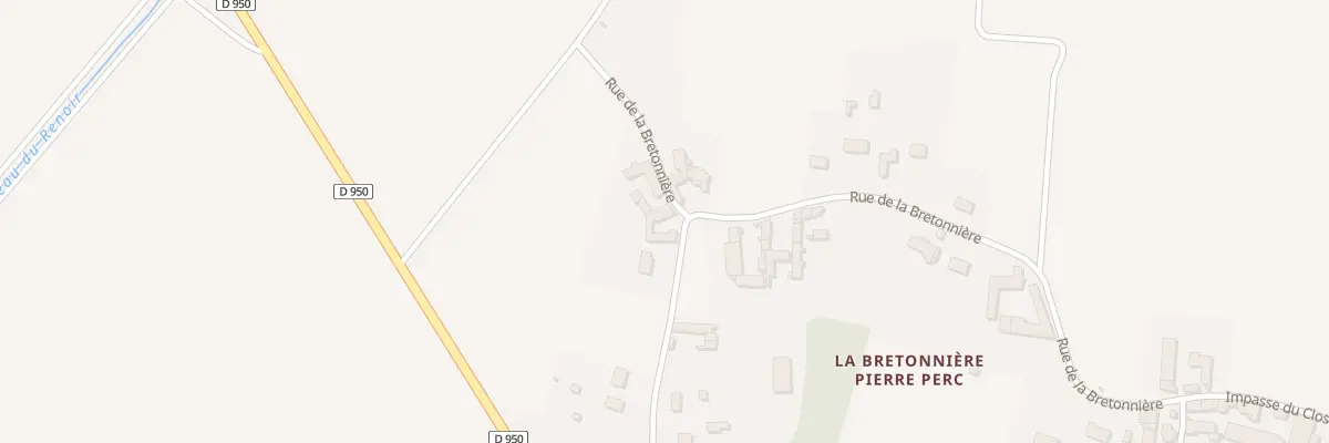 Plan du 38 Rue de la Bretonnière à Beaune-la-Rolande