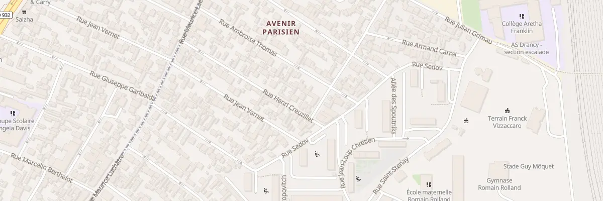 Plan du 45 Rue Henri Creuzillet à Drancy
