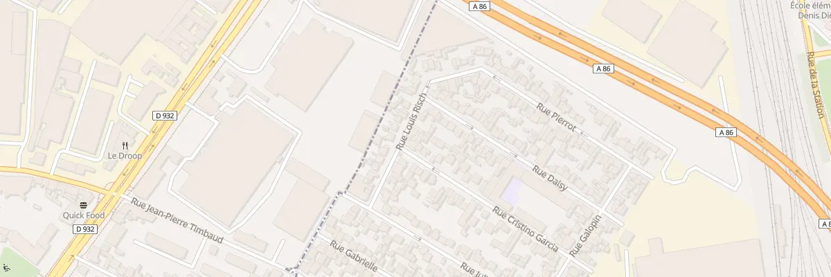 Plan du 3 Rue Cristino Garcia à Drancy