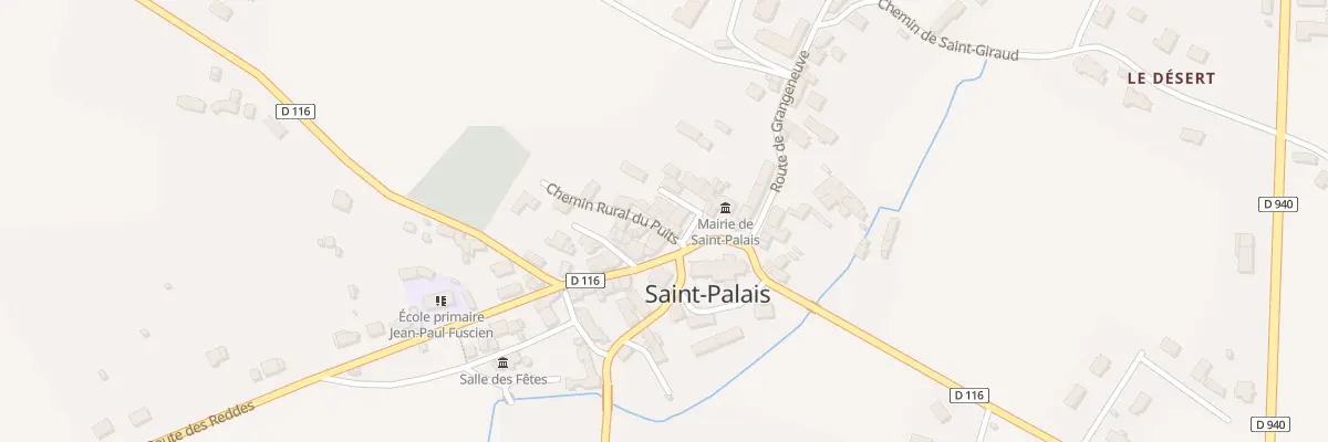 Plan du 2 Cr du Puits à Saint-Palais