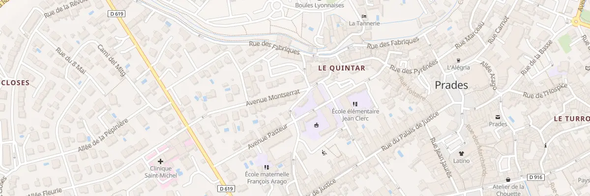 Plan du 5 Av de Montserrat à Prades