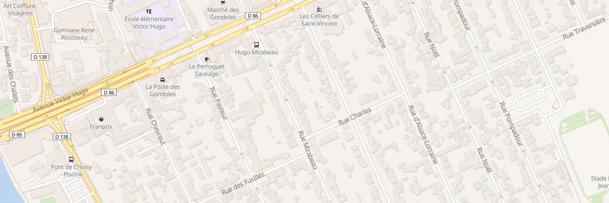 Plan du 25 Rue Mirabeau à Choisy-le-Roi