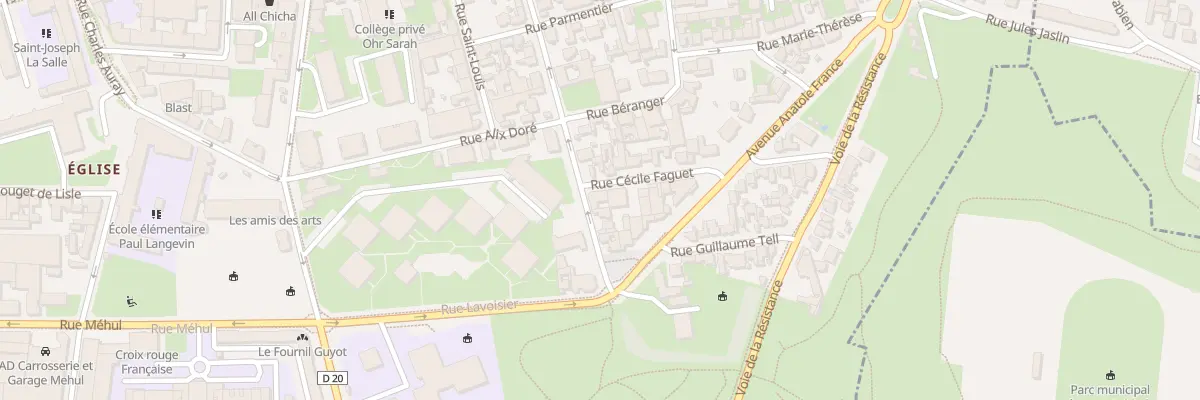 Plan du 2 Rue Cécile Faguet à Pantin
