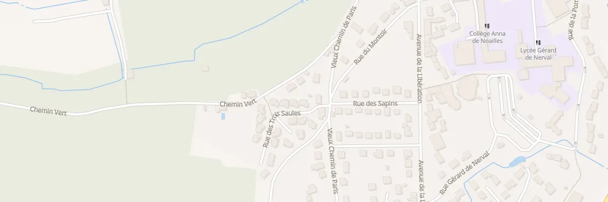 Plan du 2 Rue des Trois Saules à Luzarches