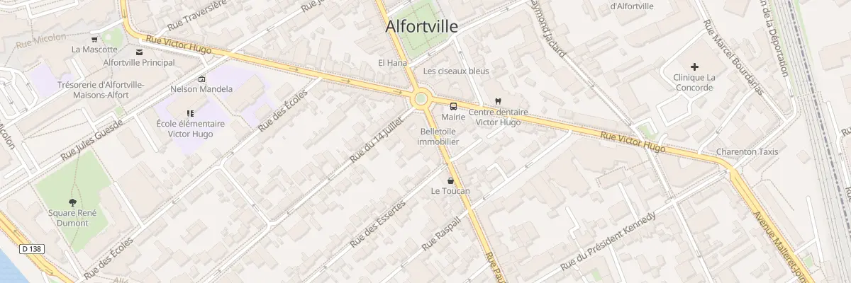 Plan du 178B Rue Vaillant Couturier à Alfortville