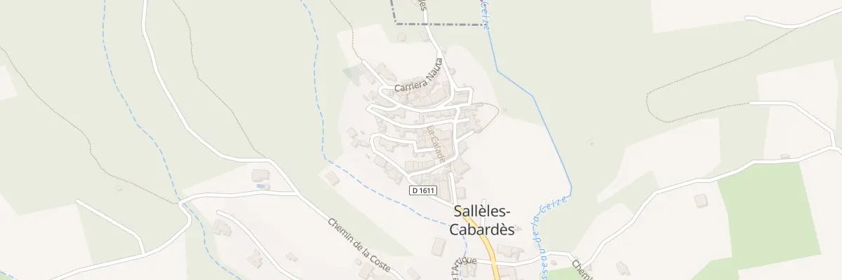 Plan de la Rue de l’Escalier à Sallèles-Cabardès