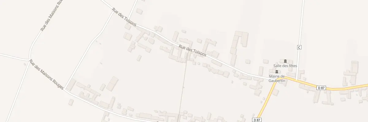 Plan du 13 Rue des Toisons à Gaubertin