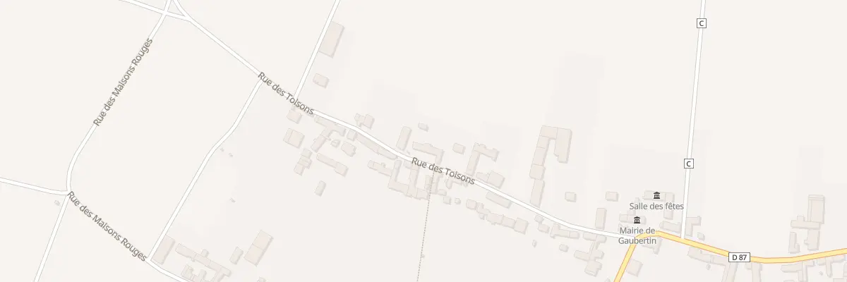 Plan du 15 Rue des Toisons à Gaubertin