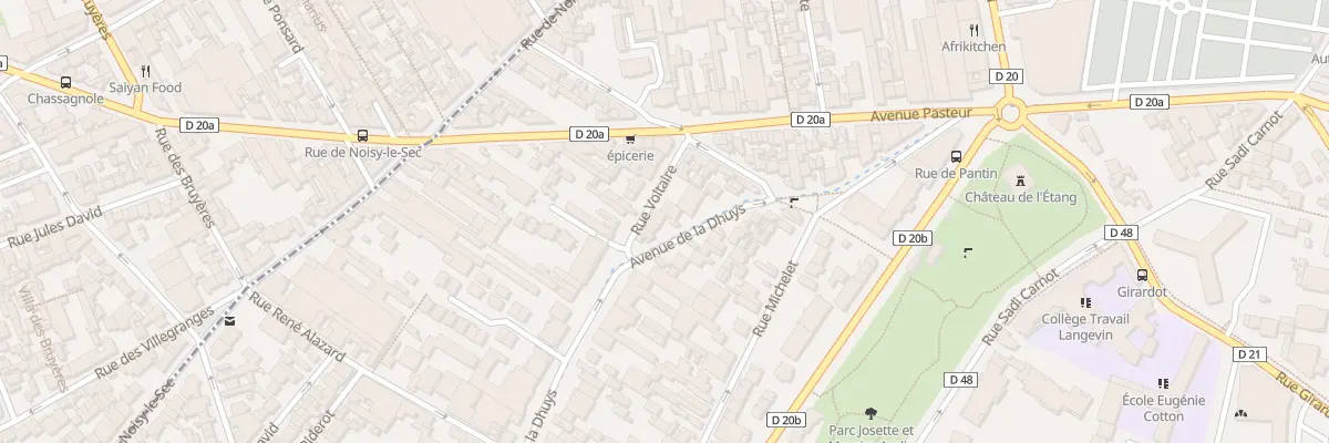 Plan du 147 Av de la Dhuys à Bagnolet