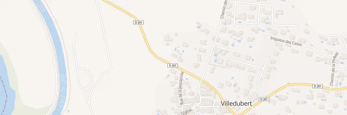 Plan du 2B Che des Amandiers à Villedubert