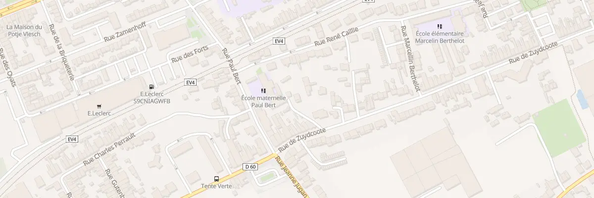 Plan du 77C Rue de Zuydcoote à Dunkerque