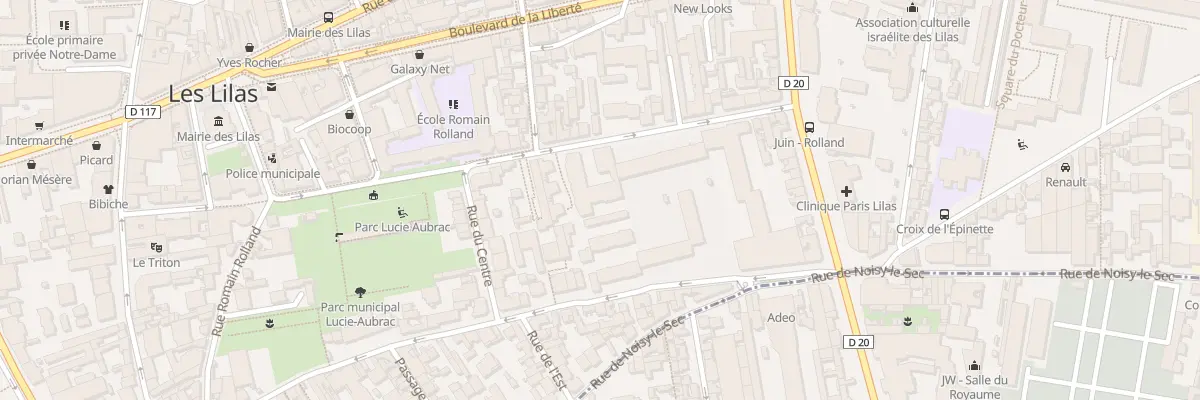 Plan du 84 Rue Romain Rolland aux Lilas