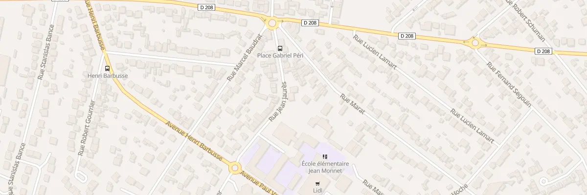 Plan du 169B Rue Jean Jaurès à Arnouville