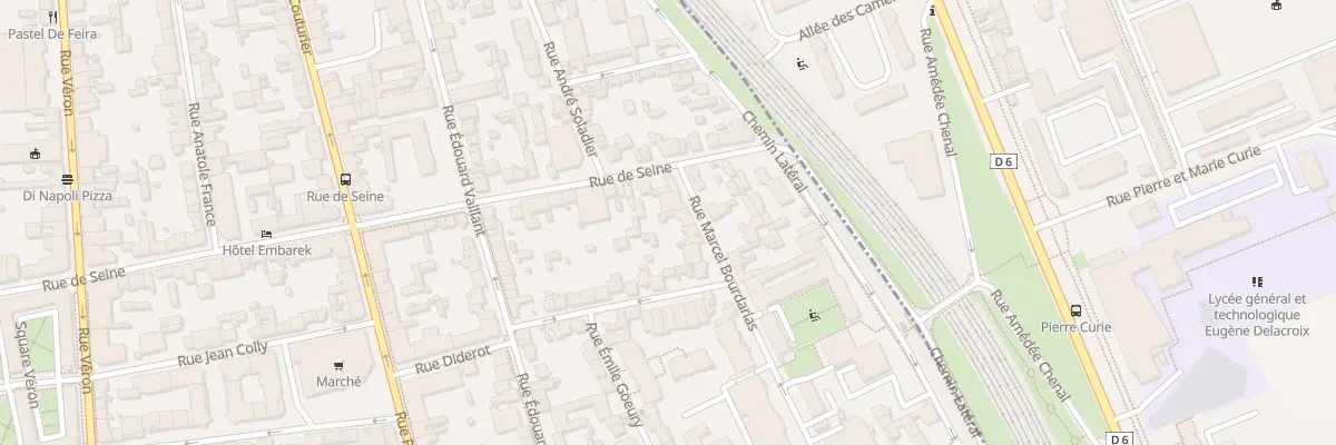 Plan du 6 Rue Marcel Bourdarias à Alfortville