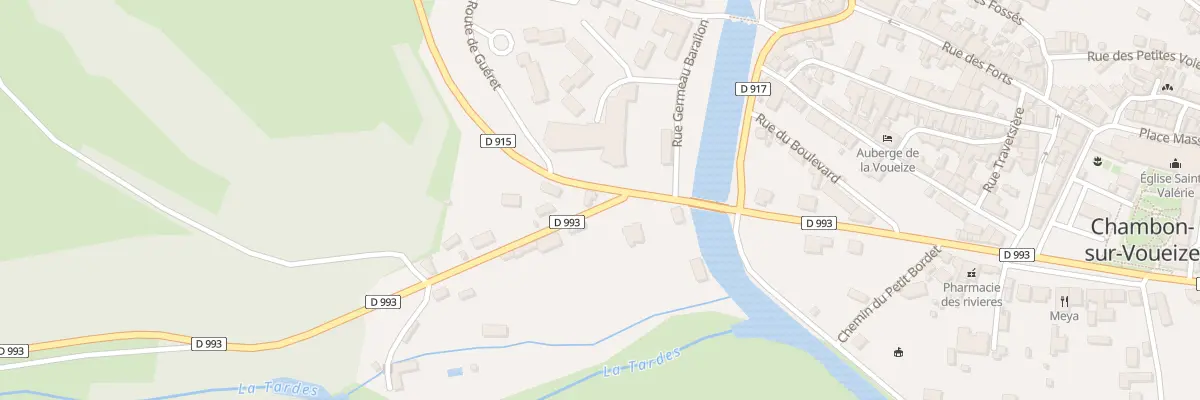Plan du 2 Rte d’Aubusson à Chambon-sur-Voueize