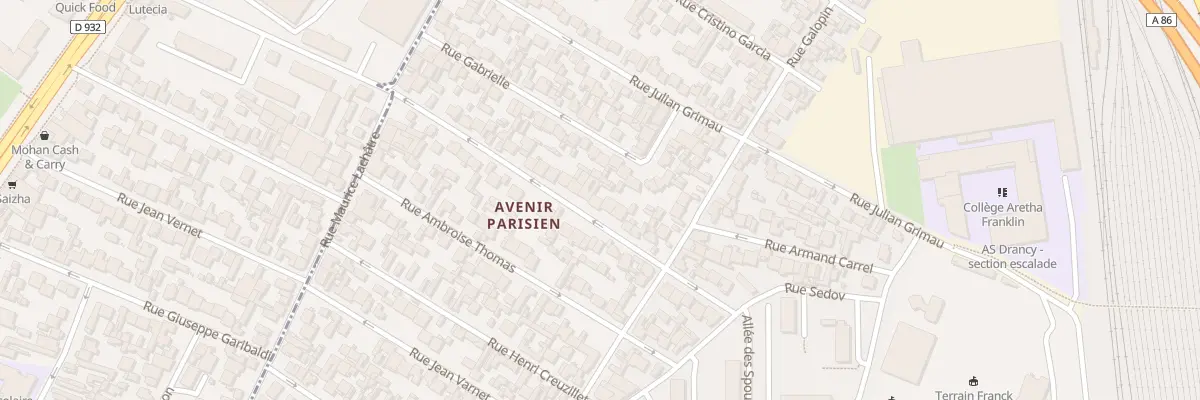 Plan du 35 Rue J Baptiste Legendre à Drancy