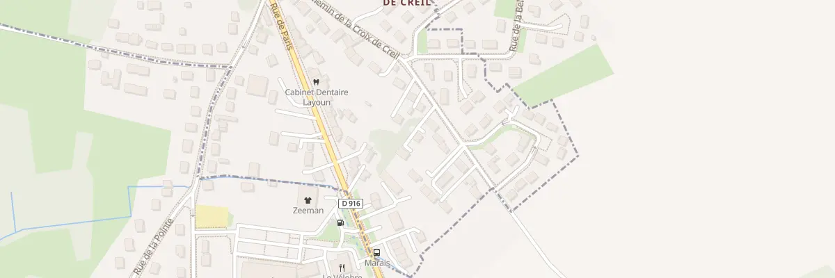 Plan du 28B Che de la Croix de Creil à Aux Marais