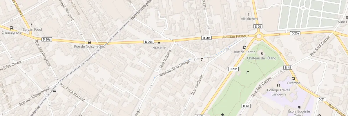 Plan du 151 Av de la Dhuys à Bagnolet