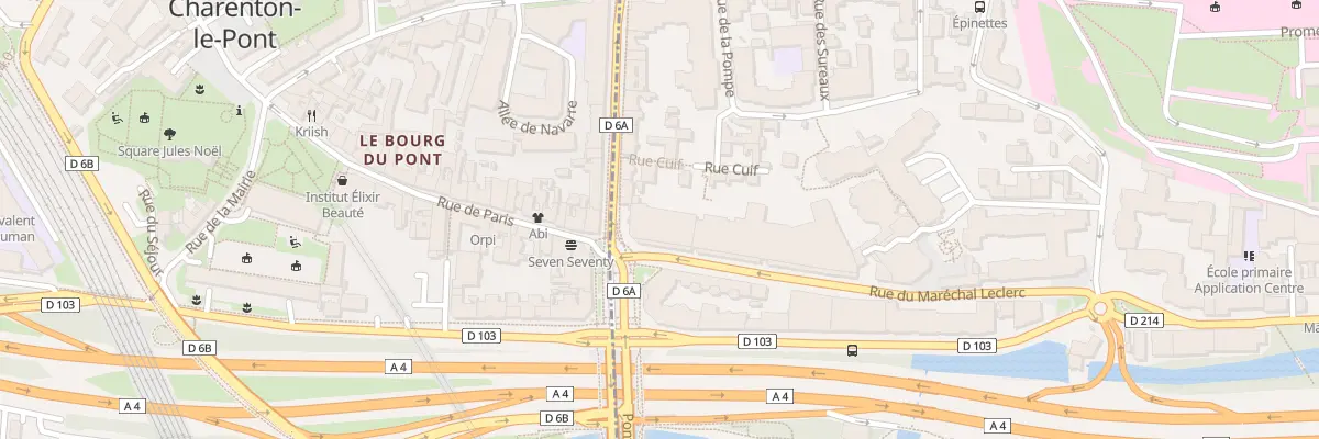 Plan du 6T Av Mal de Lattre de Tassigny à Saint-Maurice