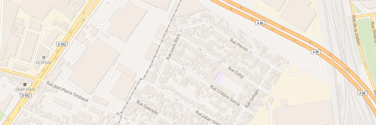 Plan du 11 Rue Cristino Garcia à Drancy