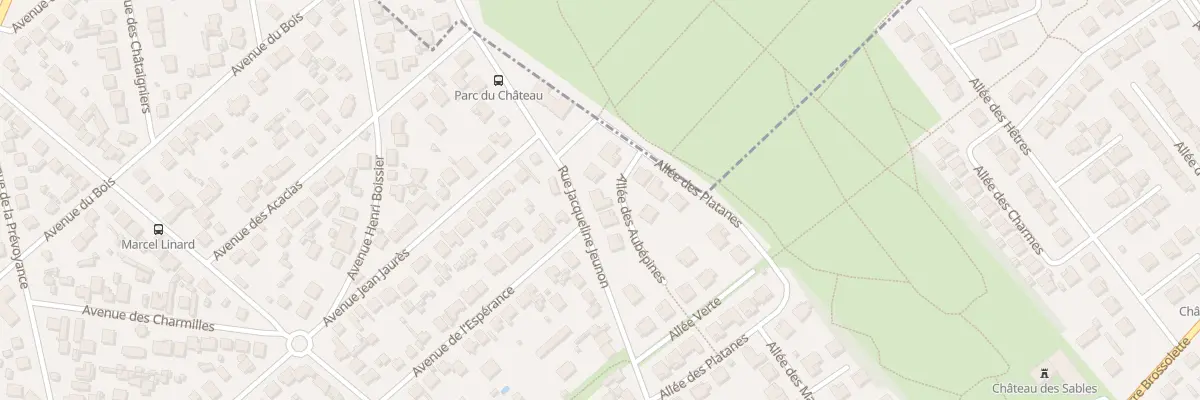 Plan du 6 All des Aubépines à Draveil
