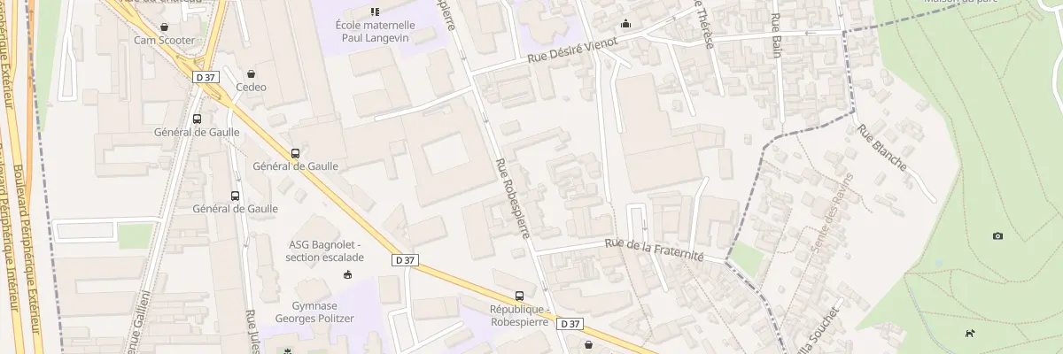 Plan du 117 Rue Robespierre à Bagnolet