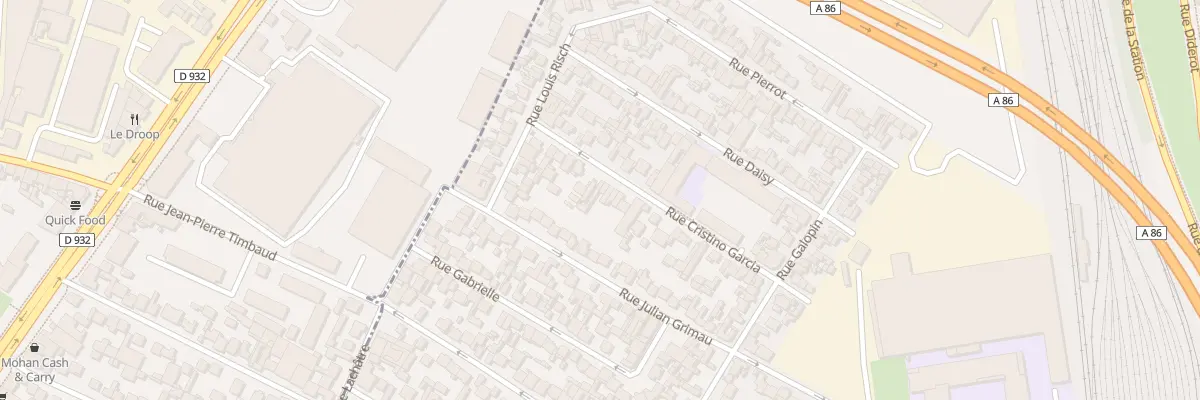 Plan du 18 Rue Cristino Garcia à Drancy