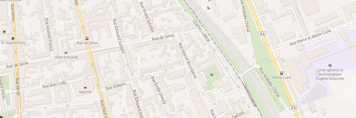 Plan du 10 Rue Marcel Bourdarias à Alfortville