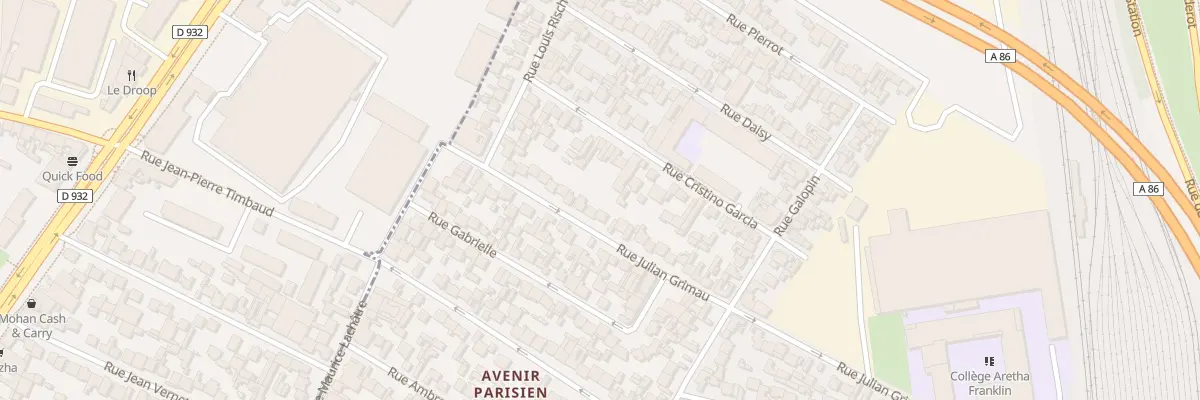 Plan du 47 Rue Julian Grimau à Drancy