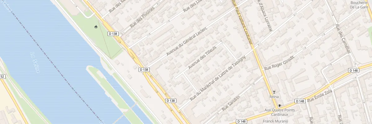 Plan du 15B Av des Tilleuls à Alfortville
