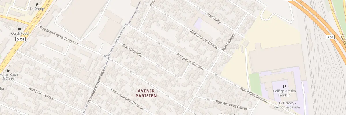Plan du 46 Rue Julian Grimau à Drancy