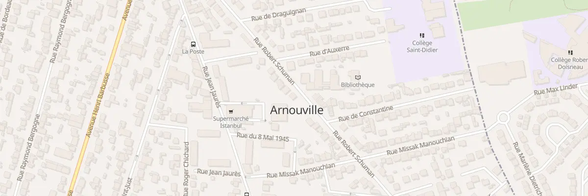 Plan du 40 Rue Robert Schuman à Arnouville