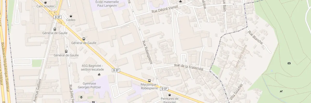 Plan du 125 Rue Robespierre à Bagnolet