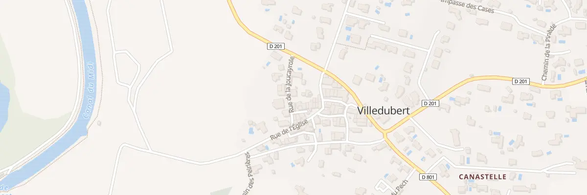 Plan du 33 Le Village à Villedubert