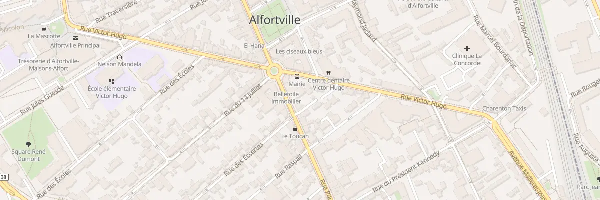 Plan du 179B Rue Vaillant Couturier à Alfortville