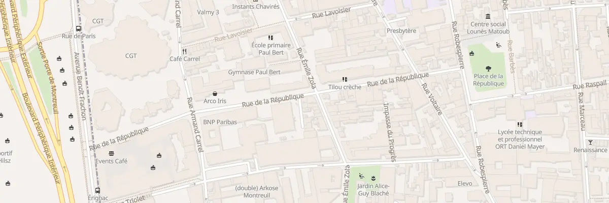 Plan du 51 Rue de la République à Montreuil