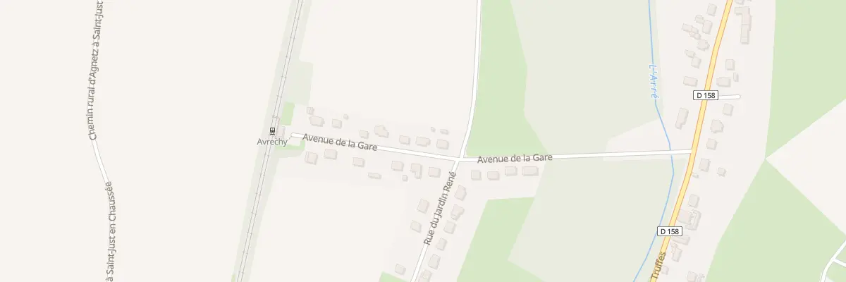 Plan du 12 Av de la Gare à Avrechy