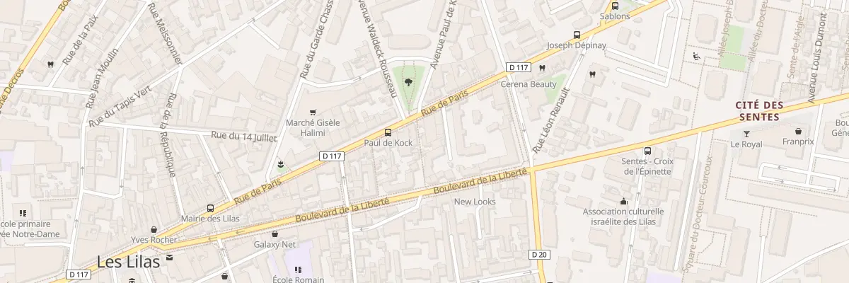 Plan du 3 Rue Jacques Catric aux Lilas