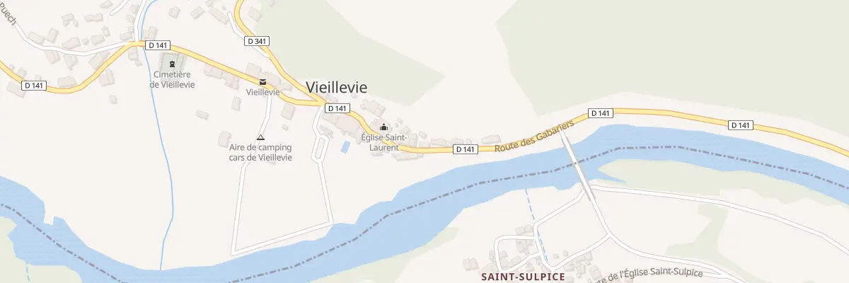 Plan du 6018 Le Bourg à Vieillevie