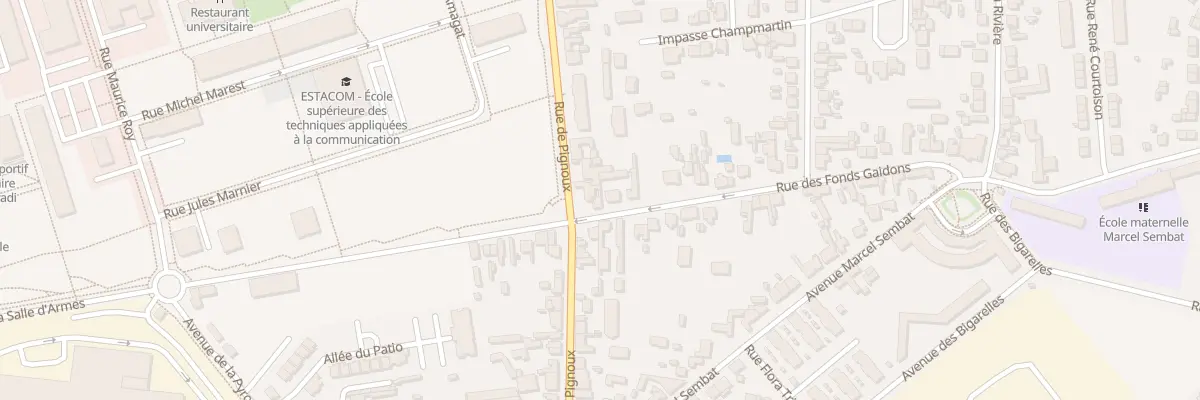 Plan du 1 Rue des Fonds Gaidons à Bourges