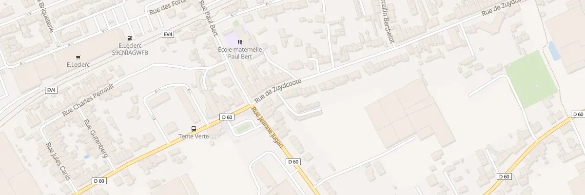 Plan du 66 Rue de Zuydcoote à Dunkerque