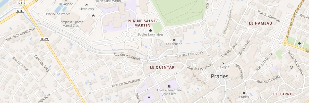 Plan du 1 Rue Saint Martin à Prades