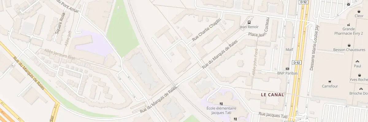 Plan du 1 Rue des Frères Lumière à Évry-Courcouronnes