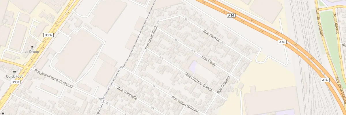 Plan du 17 Rue Cristino Garcia à Drancy