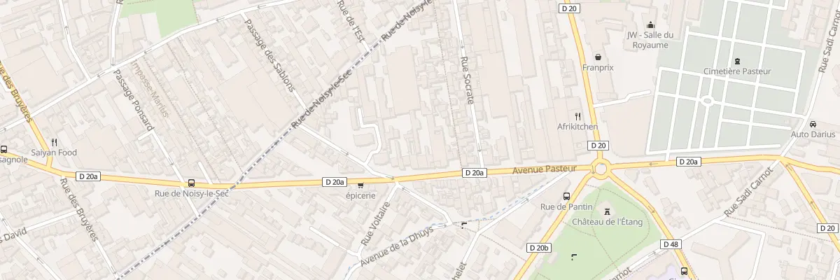 Plan du 157 Av Pasteur à Bagnolet