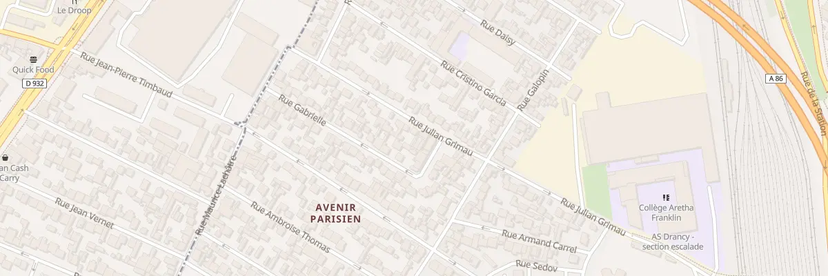 Plan du 50 Rue Julian Grimau à Drancy