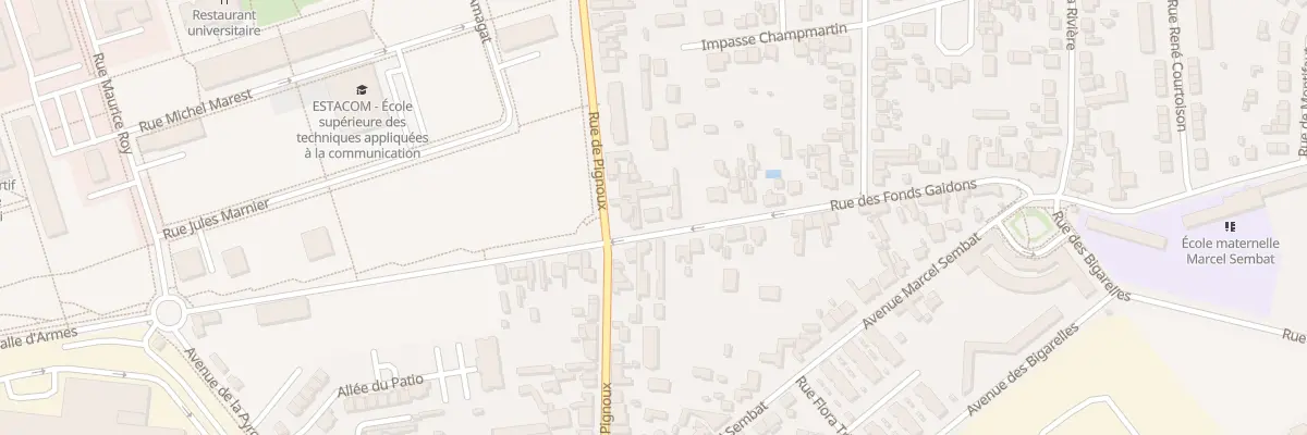 Plan du 5 Rue des Fonds Gaidons à Bourges