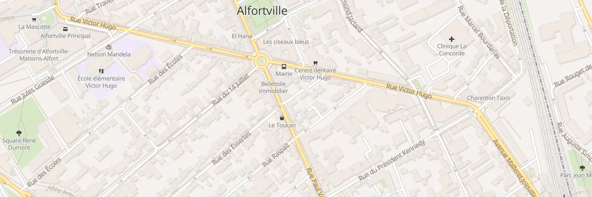 Plan du 181B Rue Vaillant Couturier à Alfortville