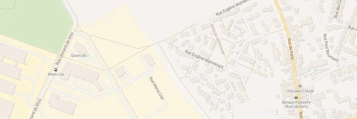 Plan du 28 Rue Eugène Maintenant à Lisses
